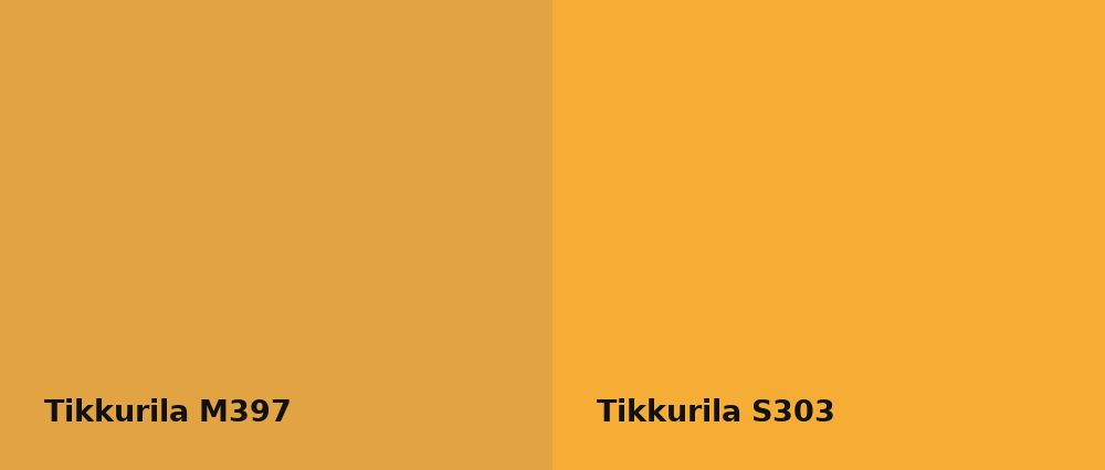 Tikkurila  M397 vs Tikkurila  S303