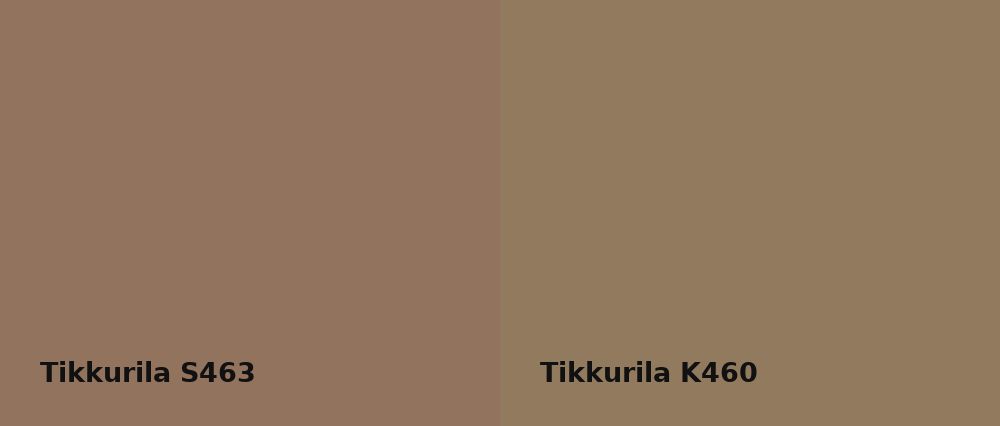 Tikkurila  S463 vs Tikkurila  K460