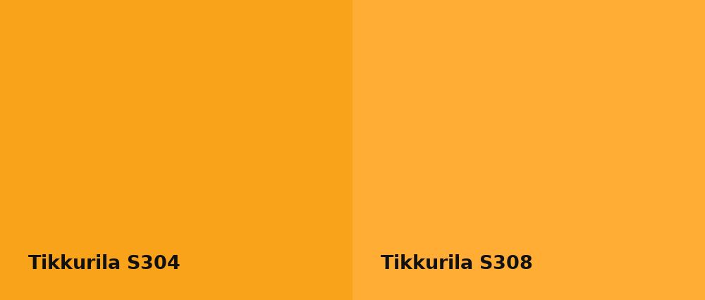 Tikkurila  S304 vs Tikkurila  S308