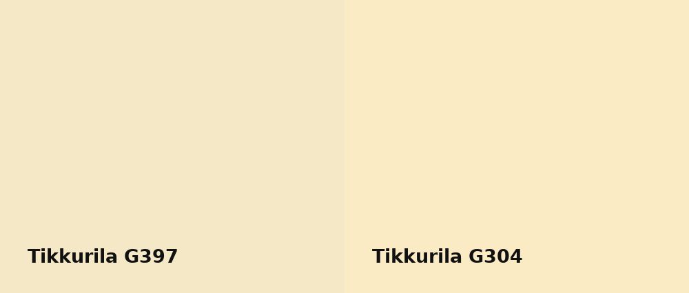 Tikkurila  G397 vs Tikkurila  G304