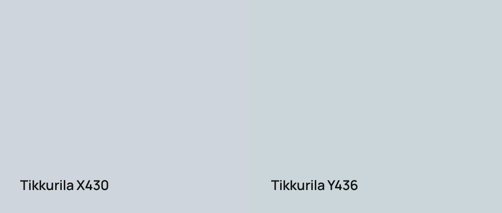Tikkurila  X430 vs Tikkurila  Y436