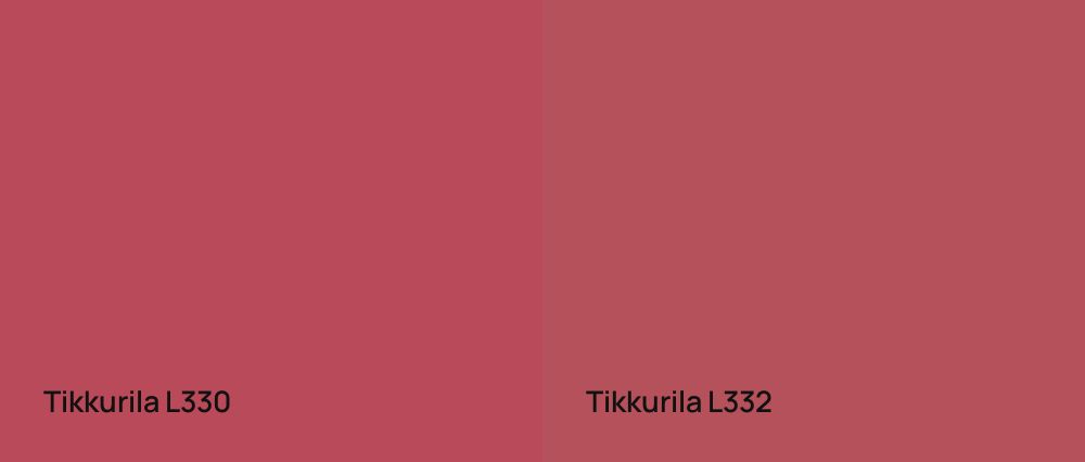 Tikkurila  L330 vs Tikkurila  L332