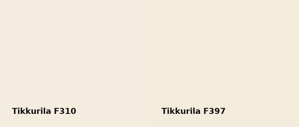 Tikkurila  F310 vs Tikkurila  F397