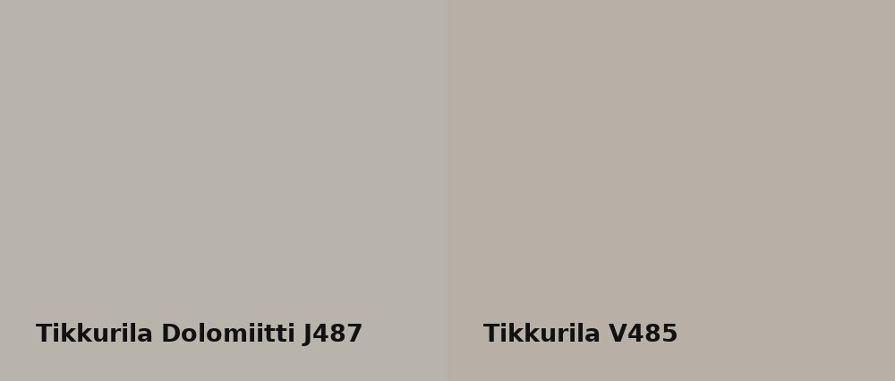 Tikkurila Dolomiitti J487 vs Tikkurila  V485