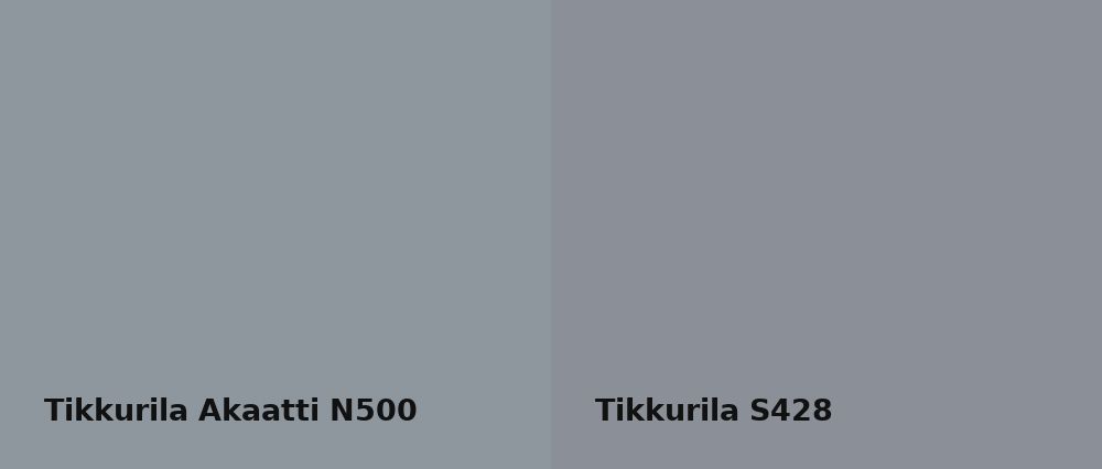 Tikkurila Akaatti N500 vs Tikkurila  S428