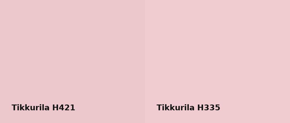 Tikkurila  H421 vs Tikkurila  H335