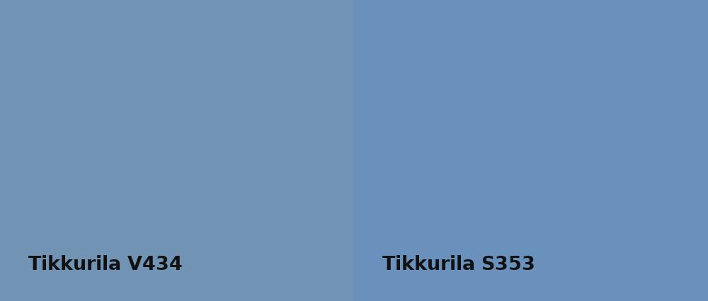 Tikkurila  V434 vs Tikkurila  S353