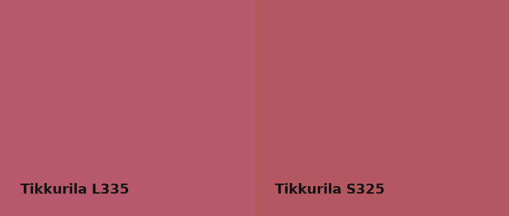 Tikkurila  L335 vs Tikkurila  S325
