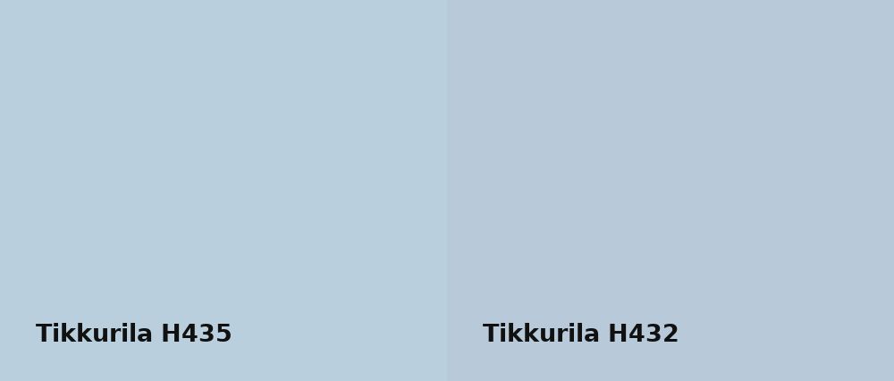 Tikkurila  H435 vs Tikkurila  H432