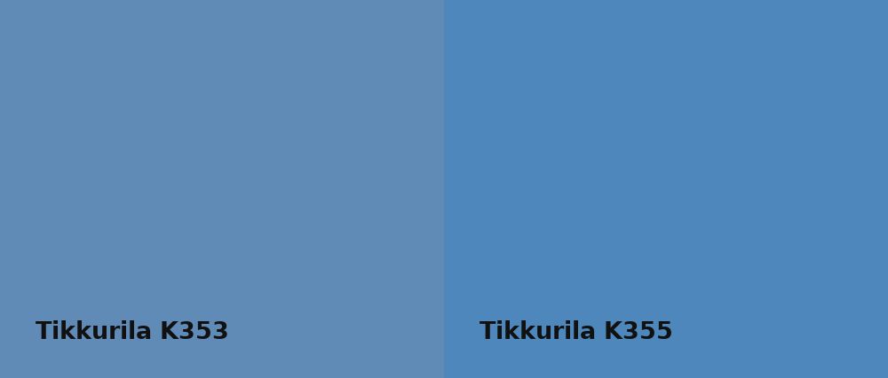 Tikkurila  K353 vs Tikkurila  K355