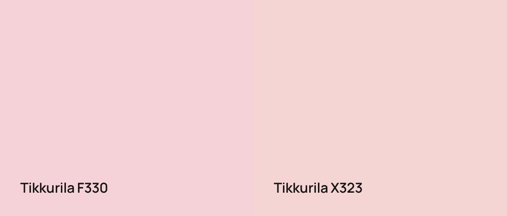 Tikkurila  F330 vs Tikkurila  X323