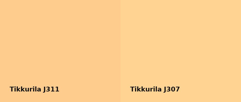 Tikkurila  J311 vs Tikkurila  J307