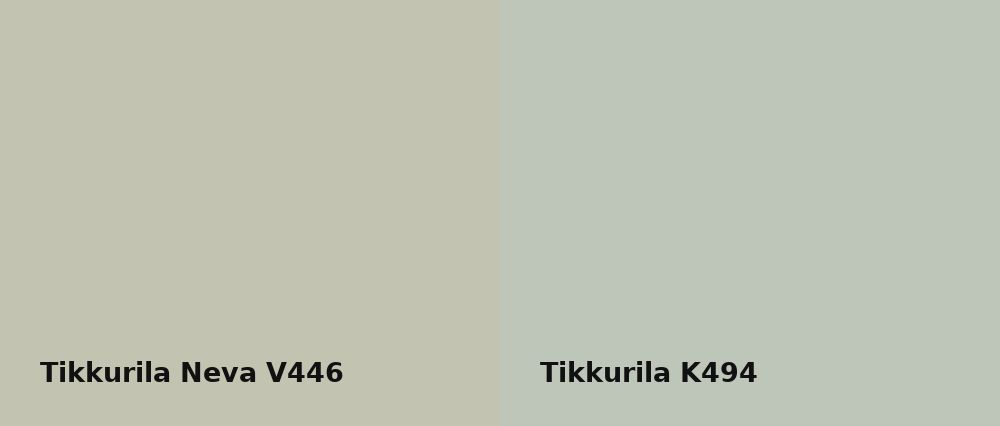 Tikkurila Neva V446 vs Tikkurila  K494
