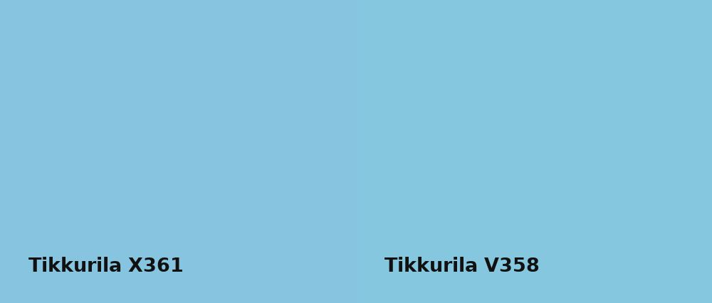 Tikkurila  X361 vs Tikkurila  V358