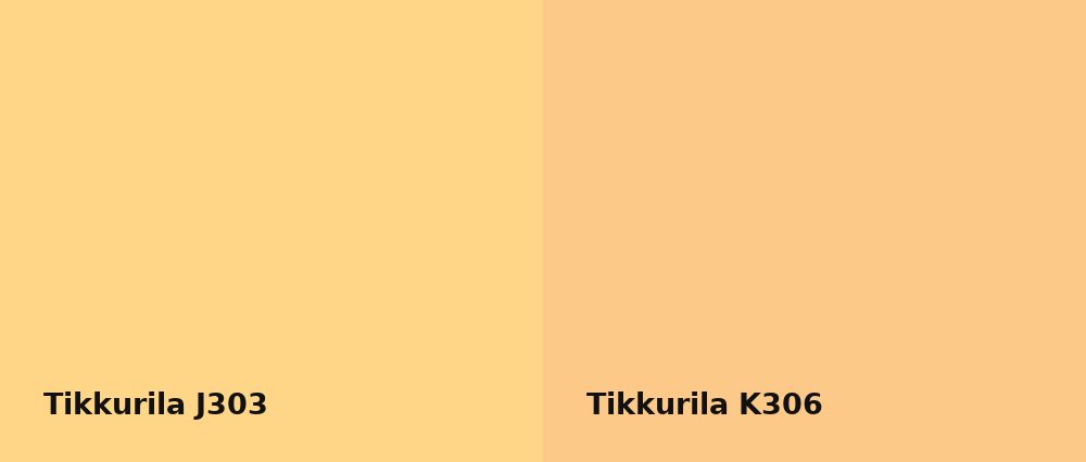 Tikkurila  J303 vs Tikkurila  K306
