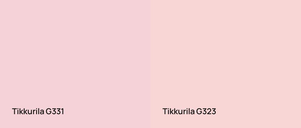 Tikkurila  G331 vs Tikkurila  G323