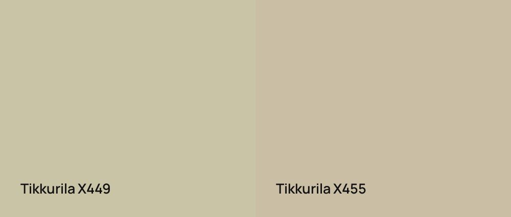 Tikkurila  X449 vs Tikkurila  X455