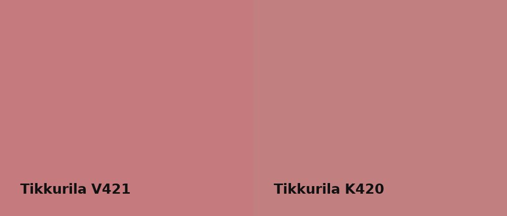 Tikkurila  V421 vs Tikkurila  K420