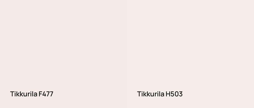 Tikkurila  F477 vs Tikkurila  H503