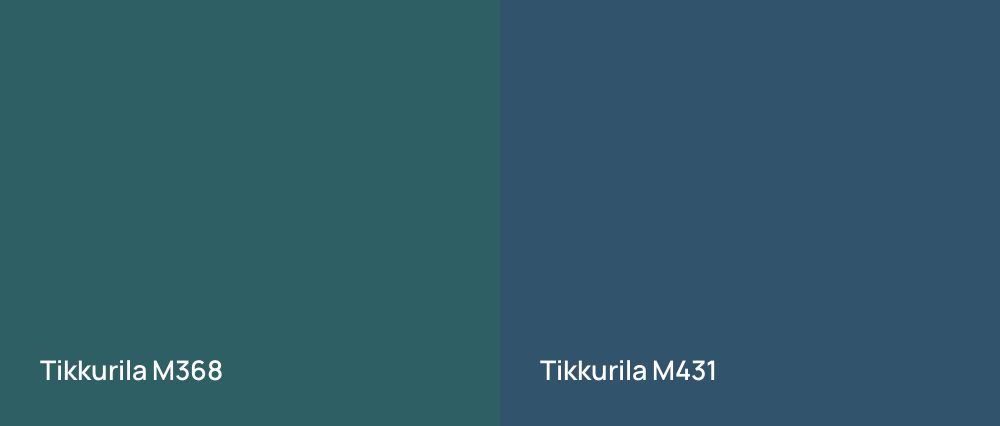 Tikkurila  M368 vs Tikkurila  M431