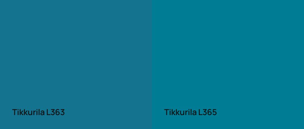 Tikkurila  L363 vs Tikkurila  L365