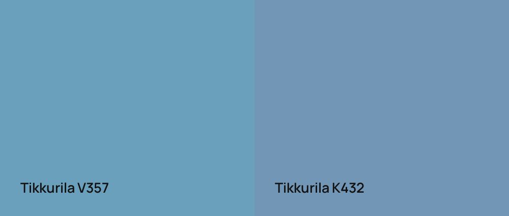 Tikkurila  V357 vs Tikkurila  K432