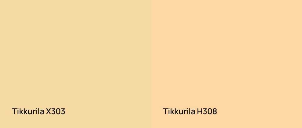 Tikkurila  X303 vs Tikkurila  H308