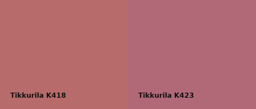 Tikkurila  K418 vs Tikkurila  K423