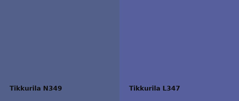 Tikkurila  N349 vs Tikkurila  L347