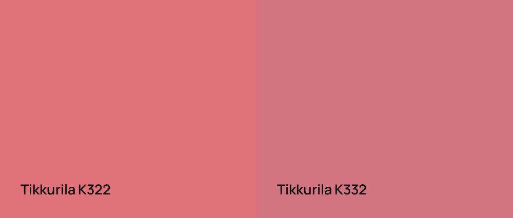 Tikkurila  K322 vs Tikkurila  K332