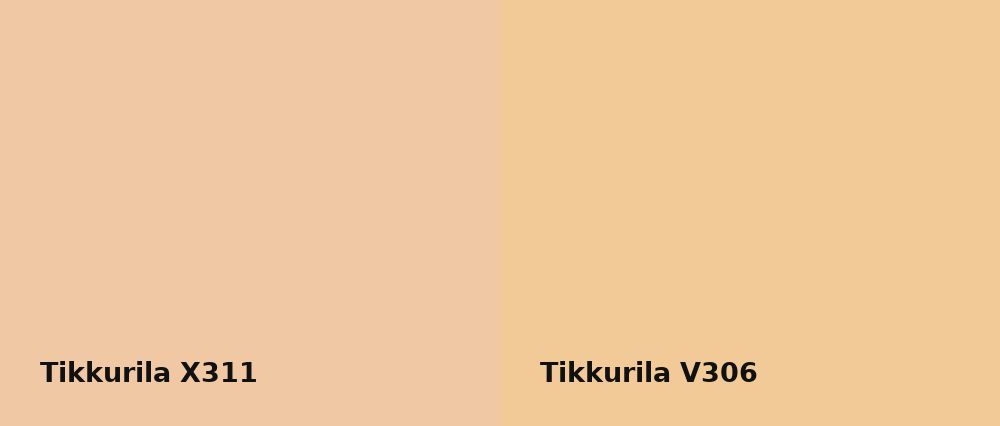 Tikkurila  X311 vs Tikkurila  V306