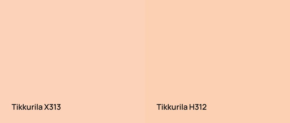 Tikkurila  X313 vs Tikkurila  H312