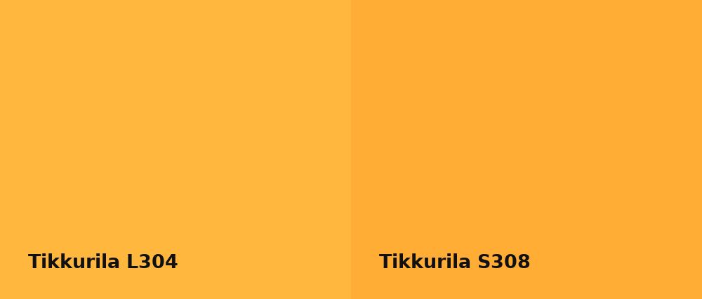 Tikkurila  L304 vs Tikkurila  S308