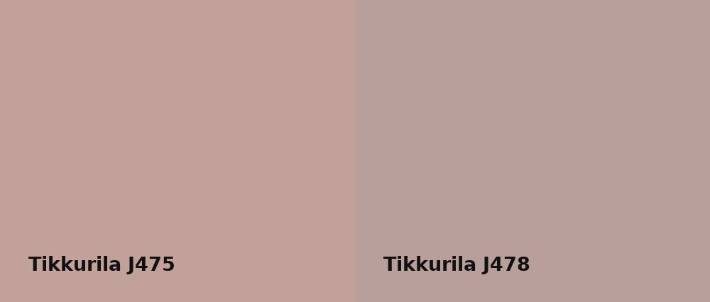 Tikkurila  J475 vs Tikkurila  J478