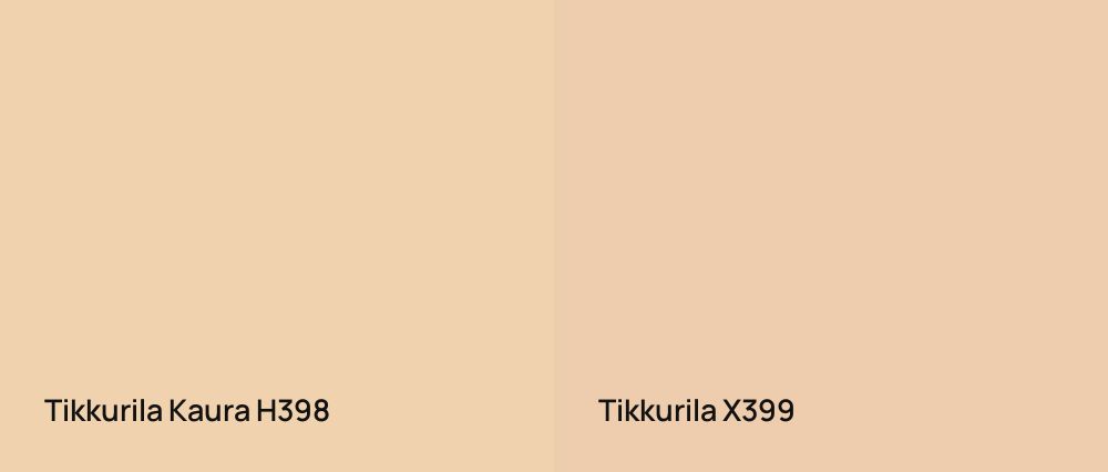 Tikkurila Kaura H398 vs Tikkurila  X399