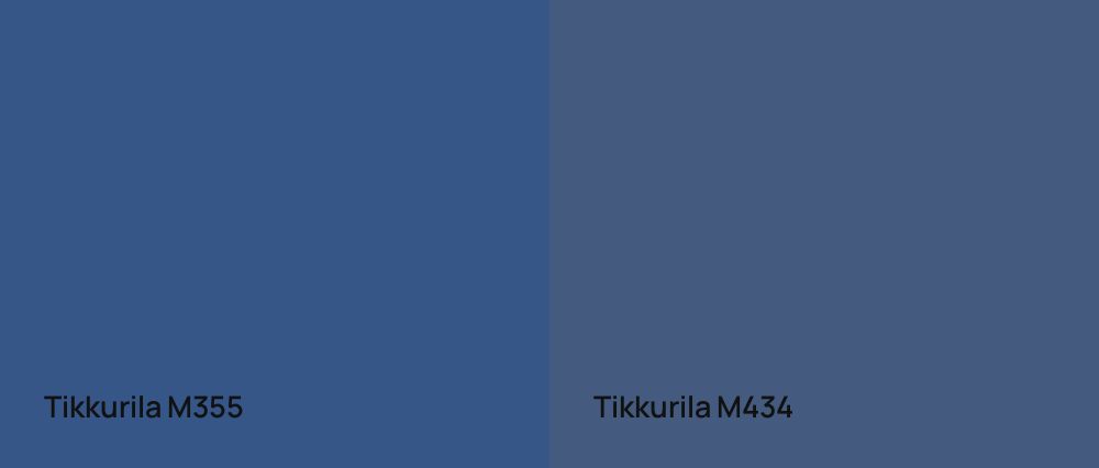 Tikkurila  M355 vs Tikkurila  M434