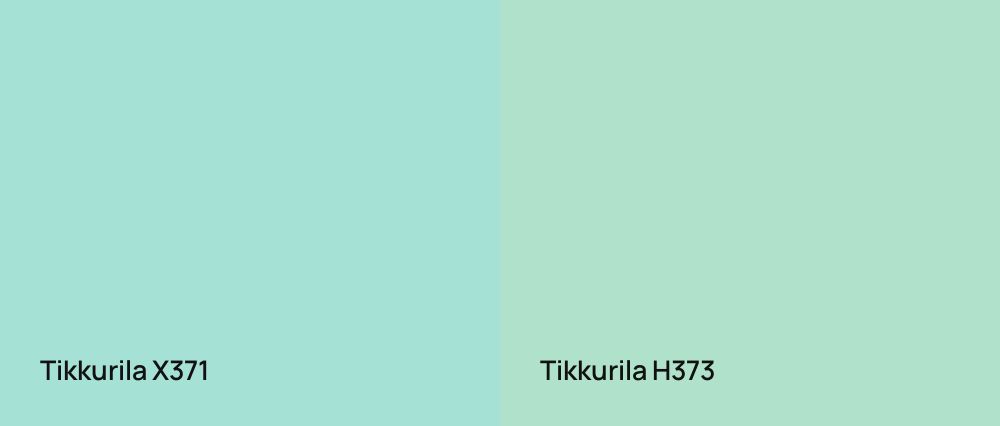 Tikkurila  X371 vs Tikkurila  H373