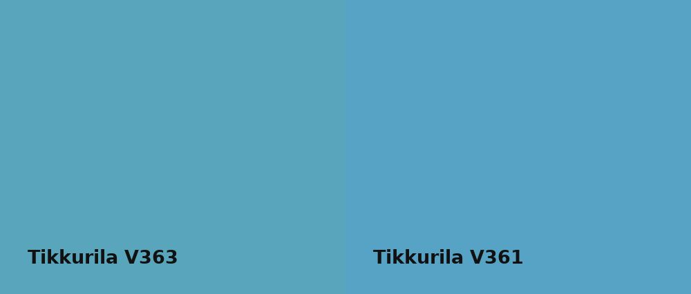 Tikkurila  V363 vs Tikkurila  V361