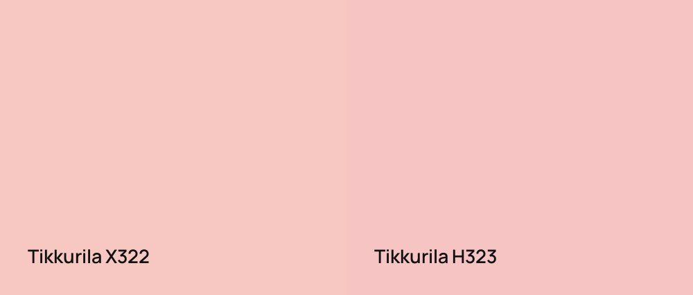 Tikkurila  X322 vs Tikkurila  H323