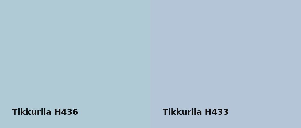 Tikkurila  H436 vs Tikkurila  H433