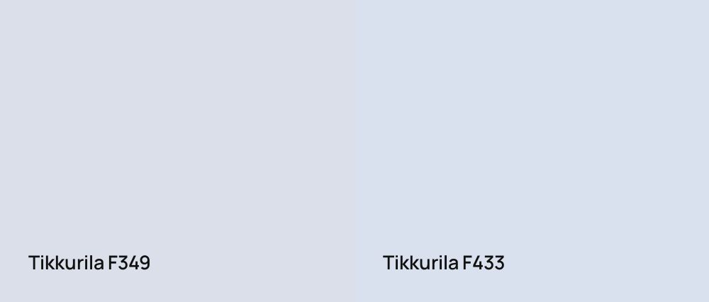 Tikkurila  F349 vs Tikkurila  F433