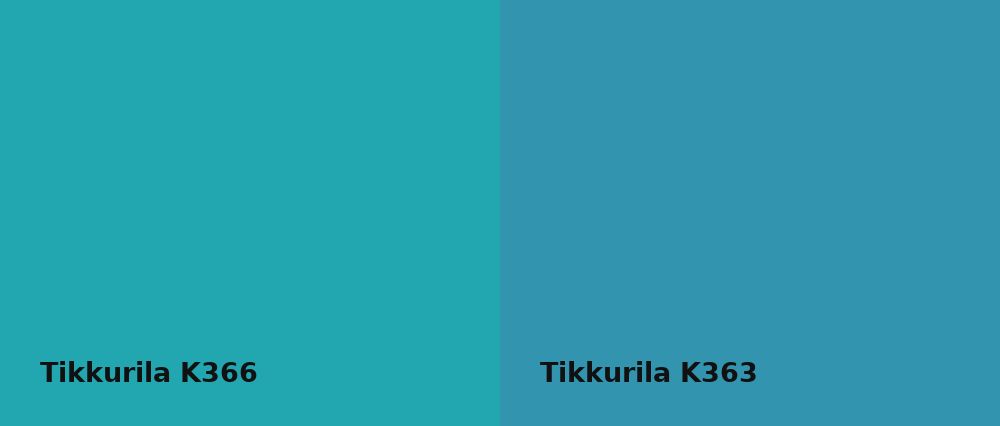 Tikkurila  K366 vs Tikkurila  K363