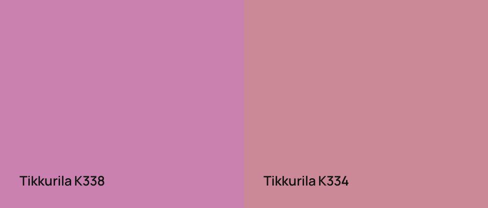 Tikkurila  K338 vs Tikkurila  K334