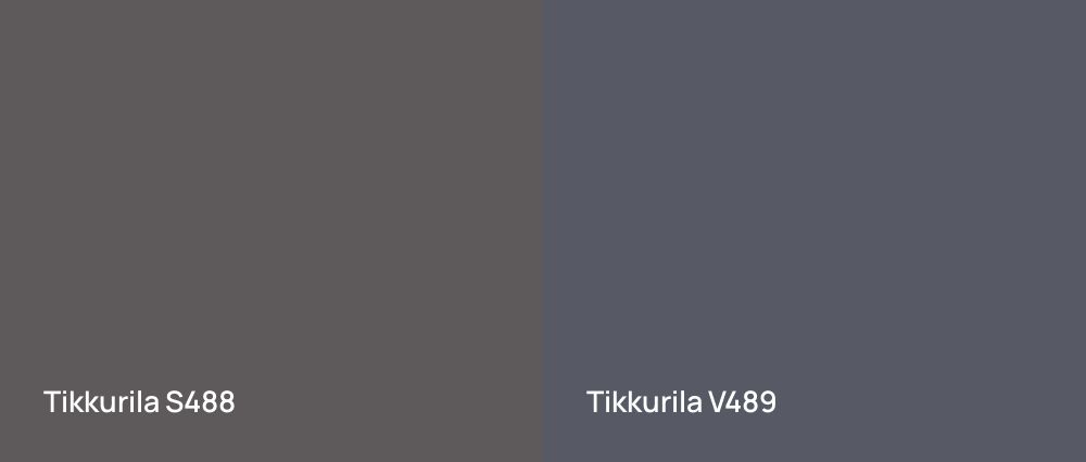 Tikkurila  S488 vs Tikkurila  V489