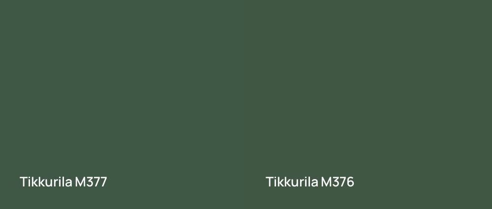Tikkurila  M377 vs Tikkurila  M376