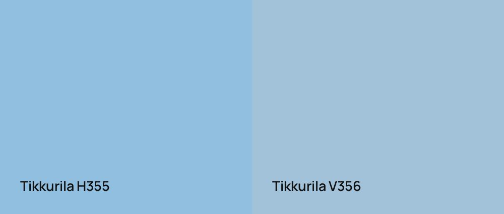 Tikkurila  H355 vs Tikkurila  V356