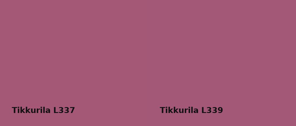 Tikkurila  L337 vs Tikkurila  L339