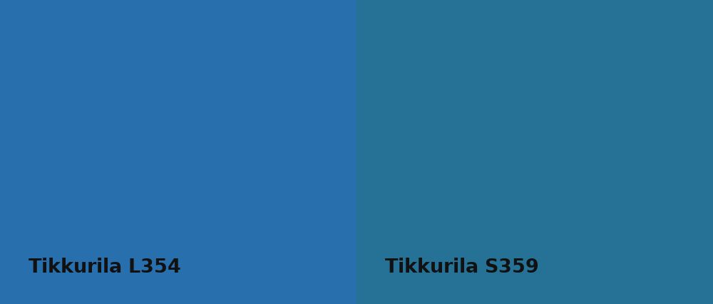 Tikkurila  L354 vs Tikkurila  S359