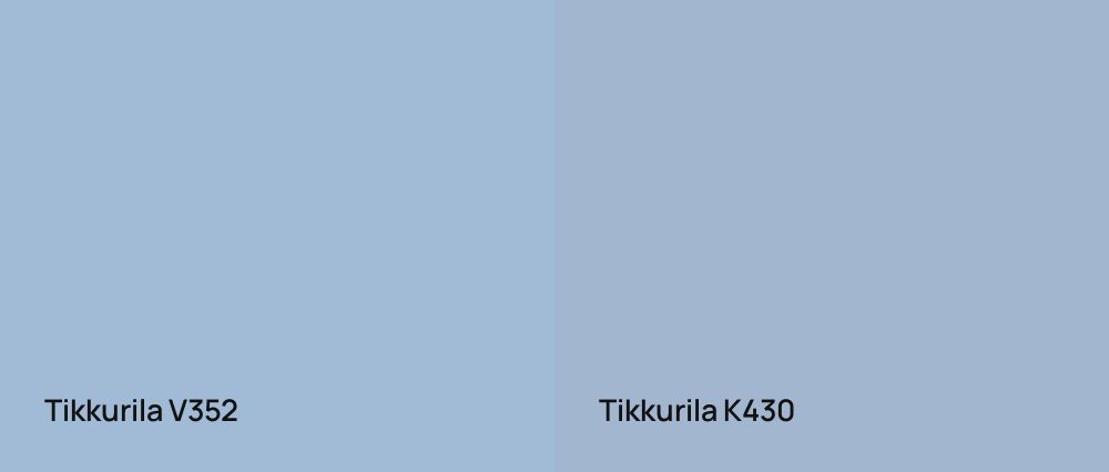 Tikkurila  V352 vs Tikkurila  K430