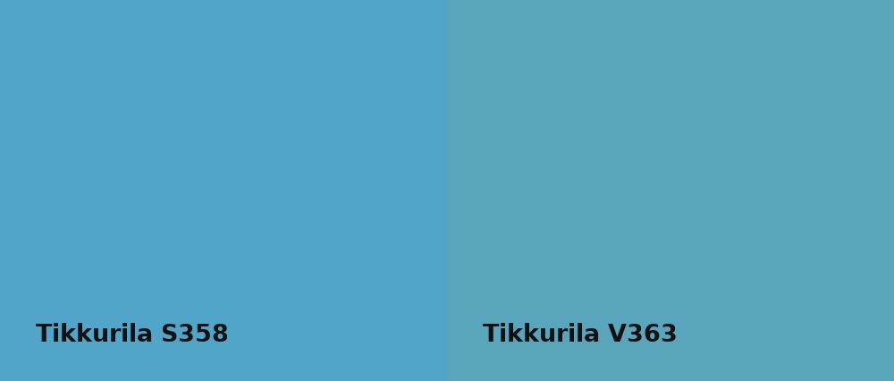 Tikkurila  S358 vs Tikkurila  V363